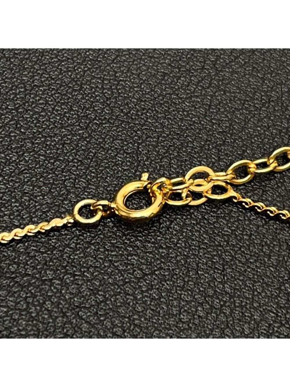 Dior CD Logo Necklace Line Stone Gold CD - Picture 8 of 10